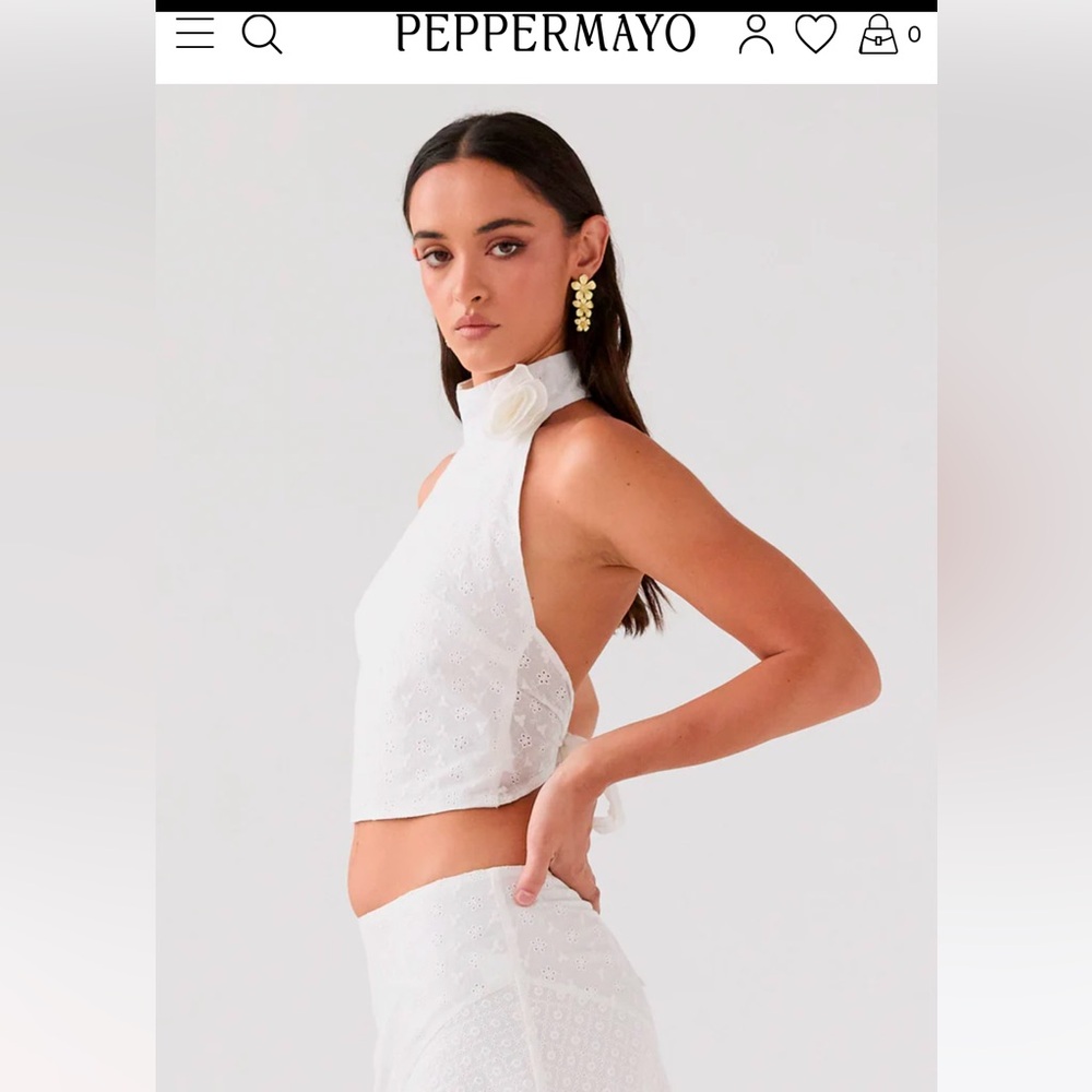 Peppermayo Alice In Love Rose Top - NWT